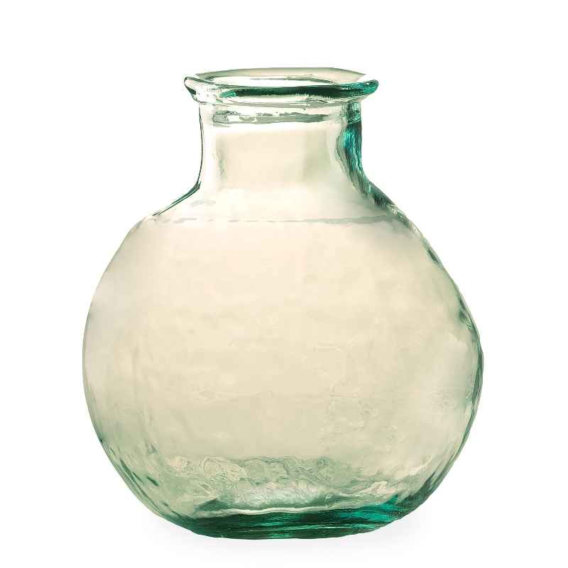 Oval Recycled Glass Balloon Vase, 12
